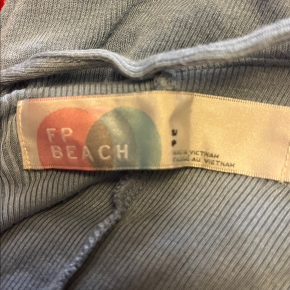 Free People Beach Blue Sleeveless Flutter Dress - Picture 4 of 4